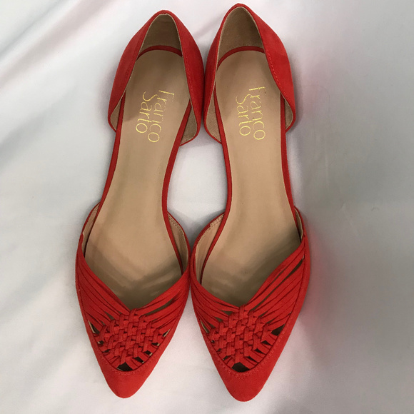 Franco Sarto Shoes - Franco Sarto Orange Sariah Flats